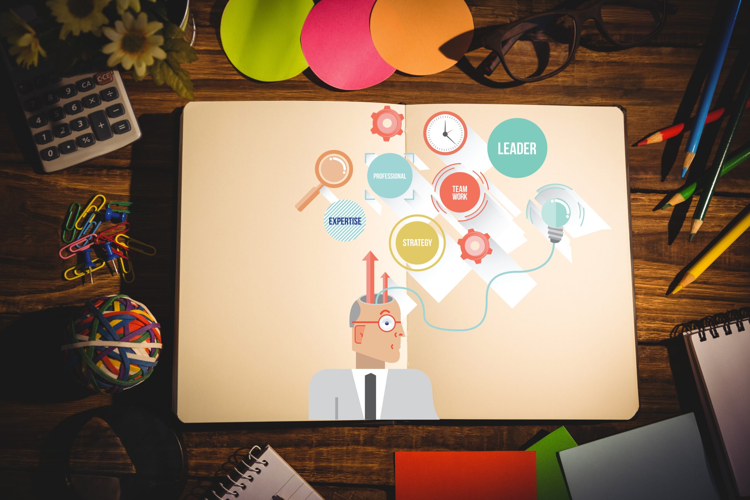 open-notebook-with-colorful-icons